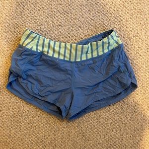 Lululemon blue shorts size 0
